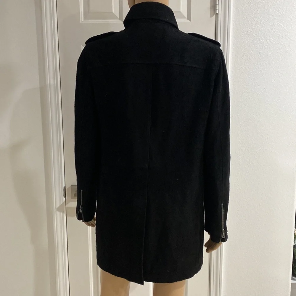 John Varvatos Black Goat Suede Jacket - Picture 6 of 10